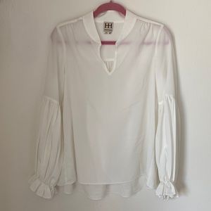 Haute Hippie Puff Sleeve Top